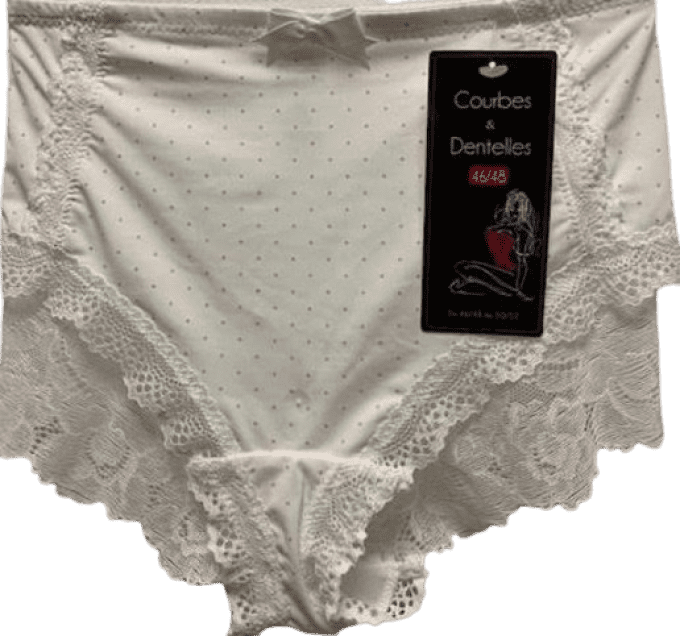 lingerie grande taille vintage à pois.