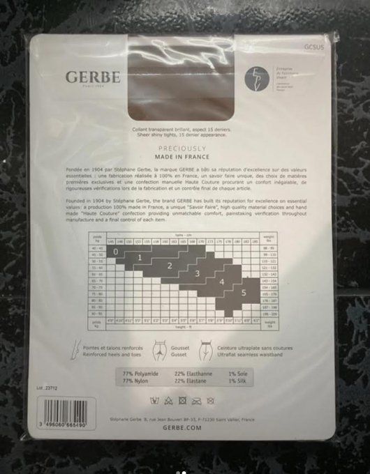 Collant grande taille nylon Gazelle de luxe