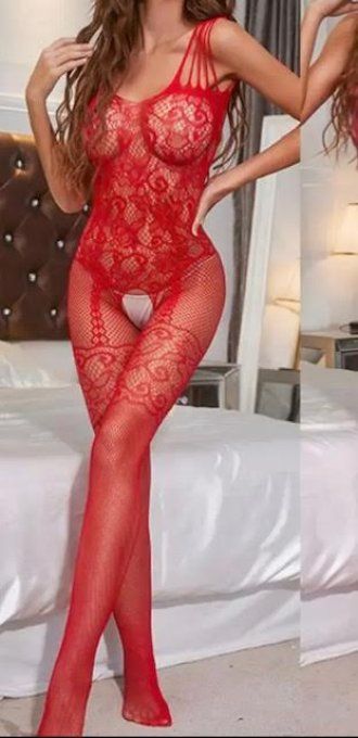 bodystocking  résille grande taille.