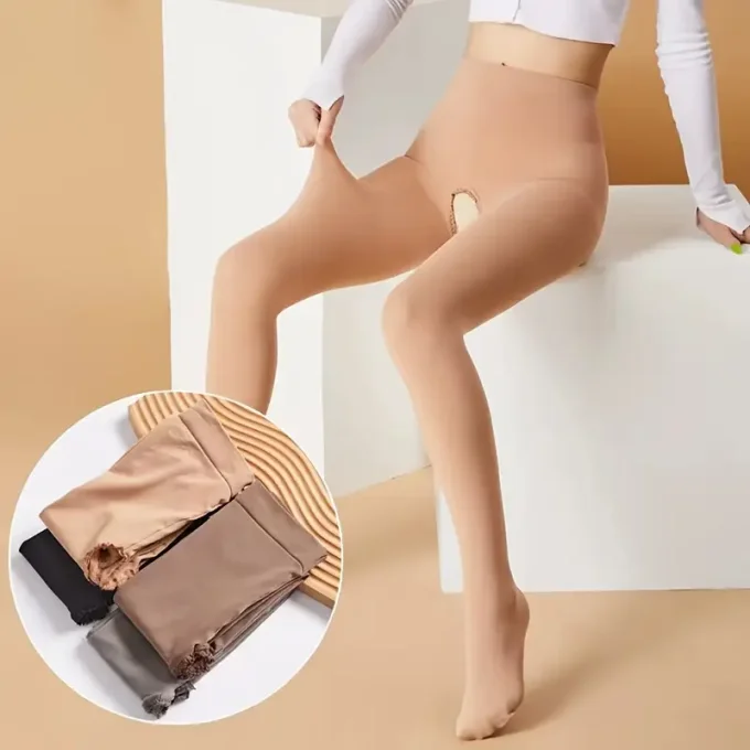 Collant femme ouvert semi-opaque Nylon 