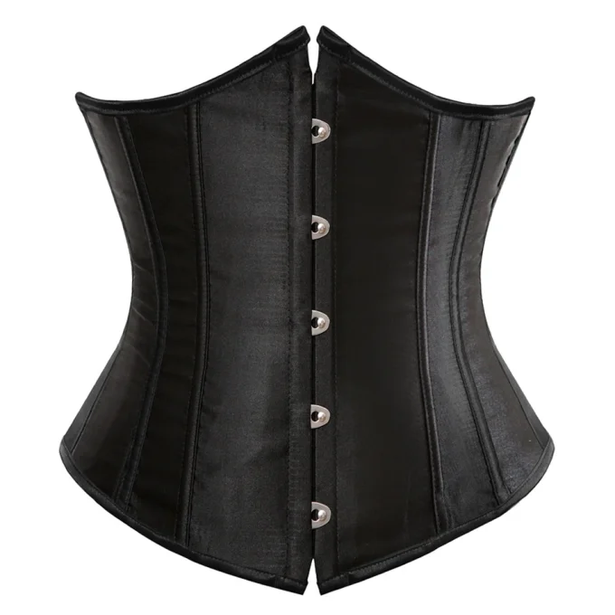 Corset satin gothique