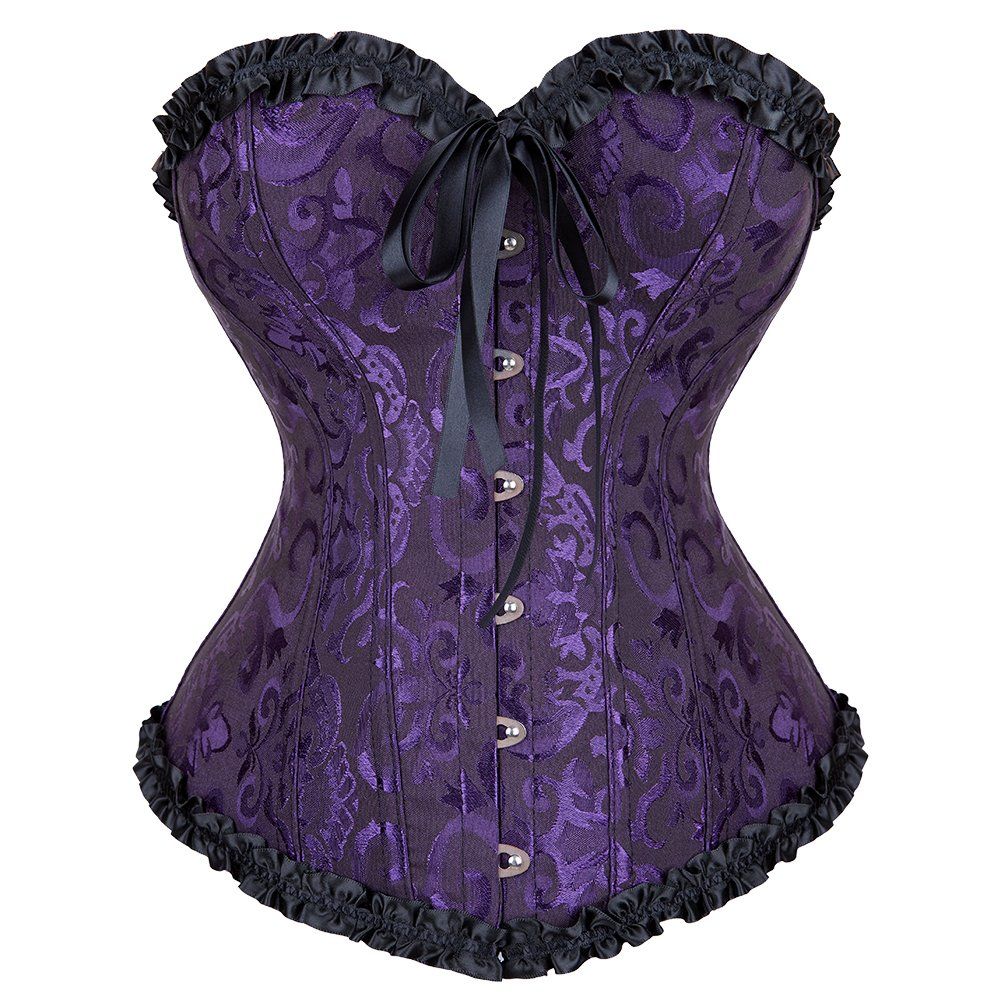 Corset baroque violet.