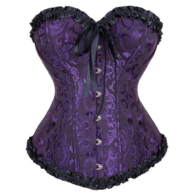 Corset baroque violet.
