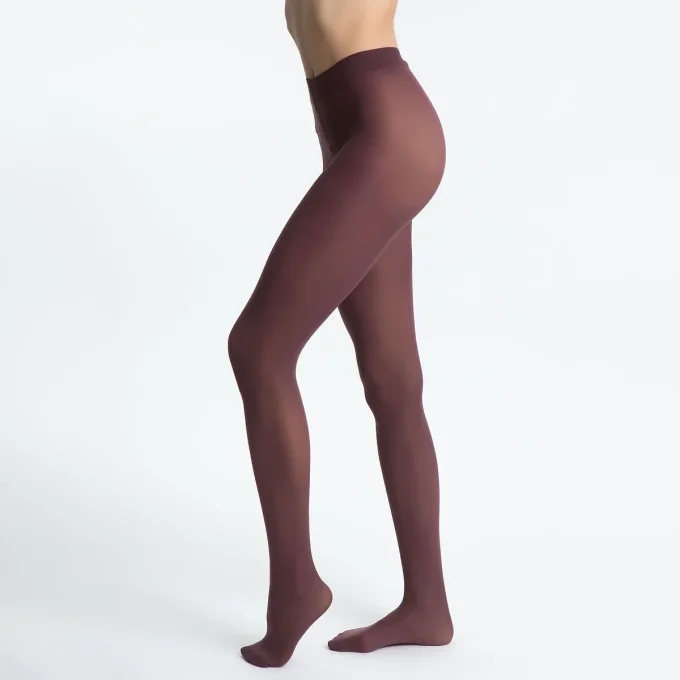 Collant femme marron