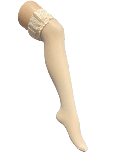 Bas blanc mariée grande taille 