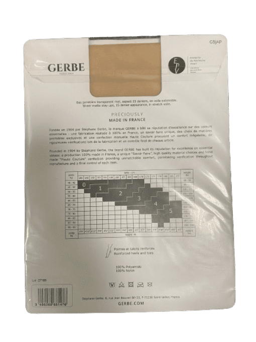 Bas nylon effet naturel de luxe pas cher.