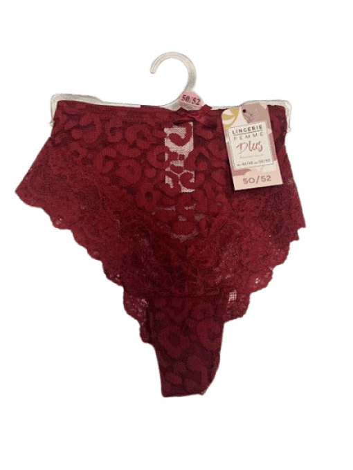 Lingerie femme Tanga shorty grande taille 50/52