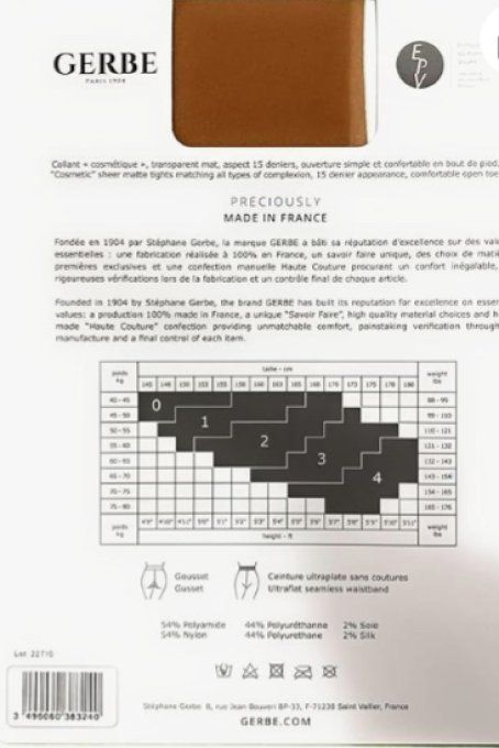 Collant grande taille Nylon peau bronzée 