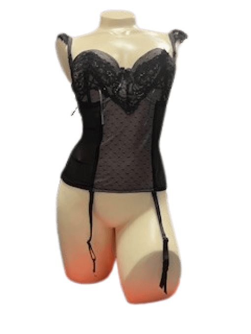Guêpière SEXY noire Soleil Sucrée 85B/85C