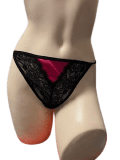 Guêpière grande taille Noir ornée de rose taille 50