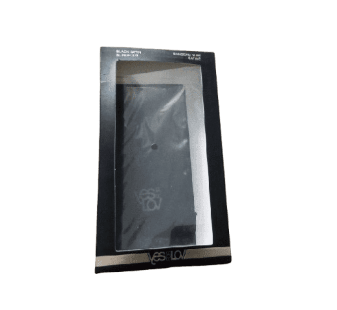 Bandeau noir satiné