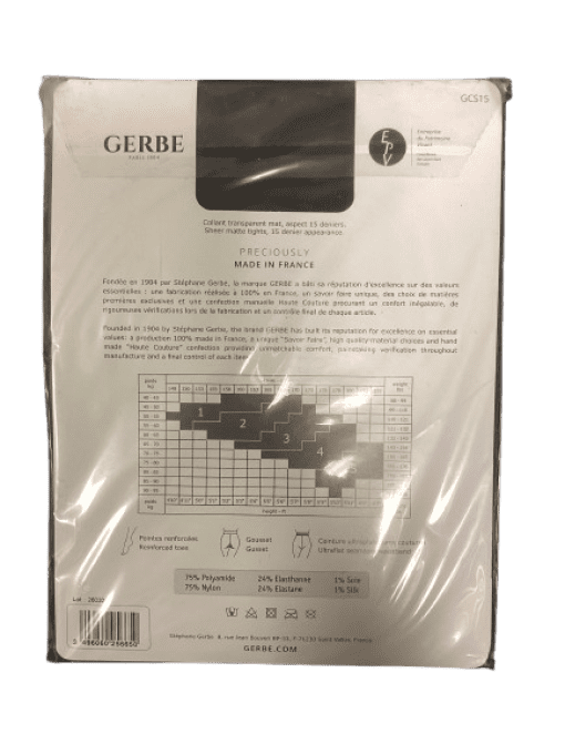 Collant marine gerbe 