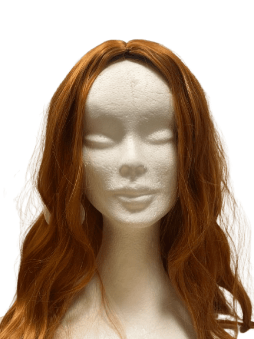 Perruque longue cheveux roux