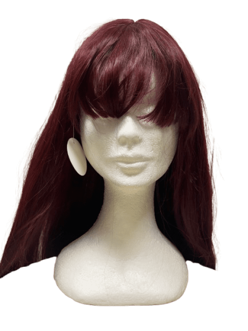 Perruque couleur cerise 