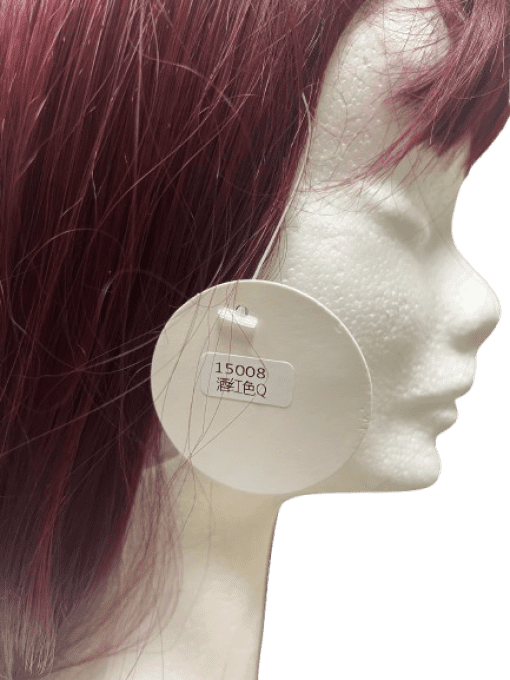 Perruque couleur cerise 