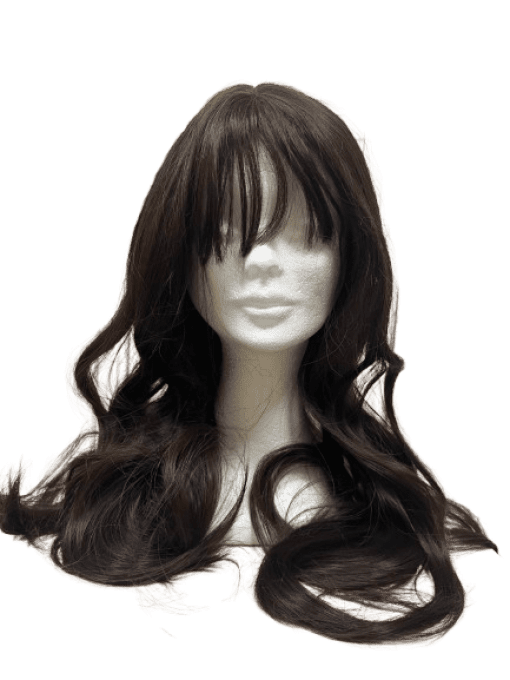 Perruque châtain foncé 