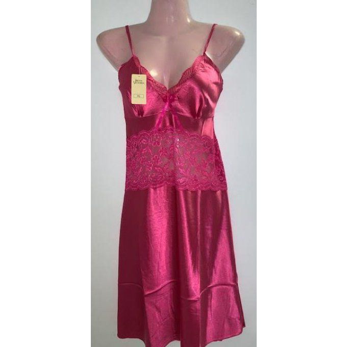 Nuisette Satin Victoria rose.