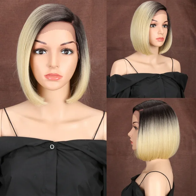 Perruque femme blonde..