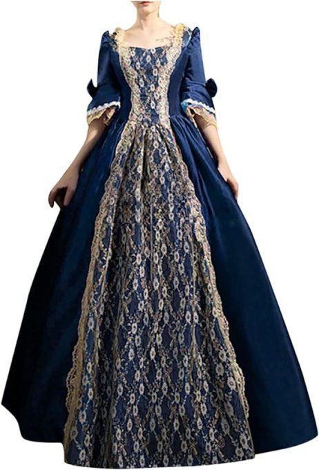 Robe de bal régence pour femme,