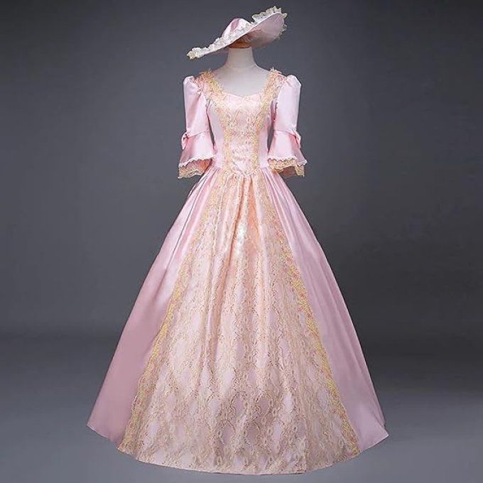 Robe de bal régence pour femme,