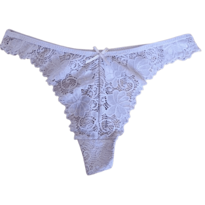 Tanga blanc de mariée