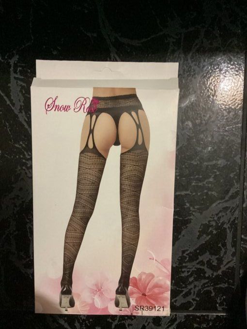 Collant Porte Jarretelle grande taille Zig Zag.